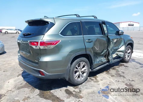 2015 Toyota Highlander Xle V6 из США, поврежденный, VIN 5TDKKRFH3FS074068